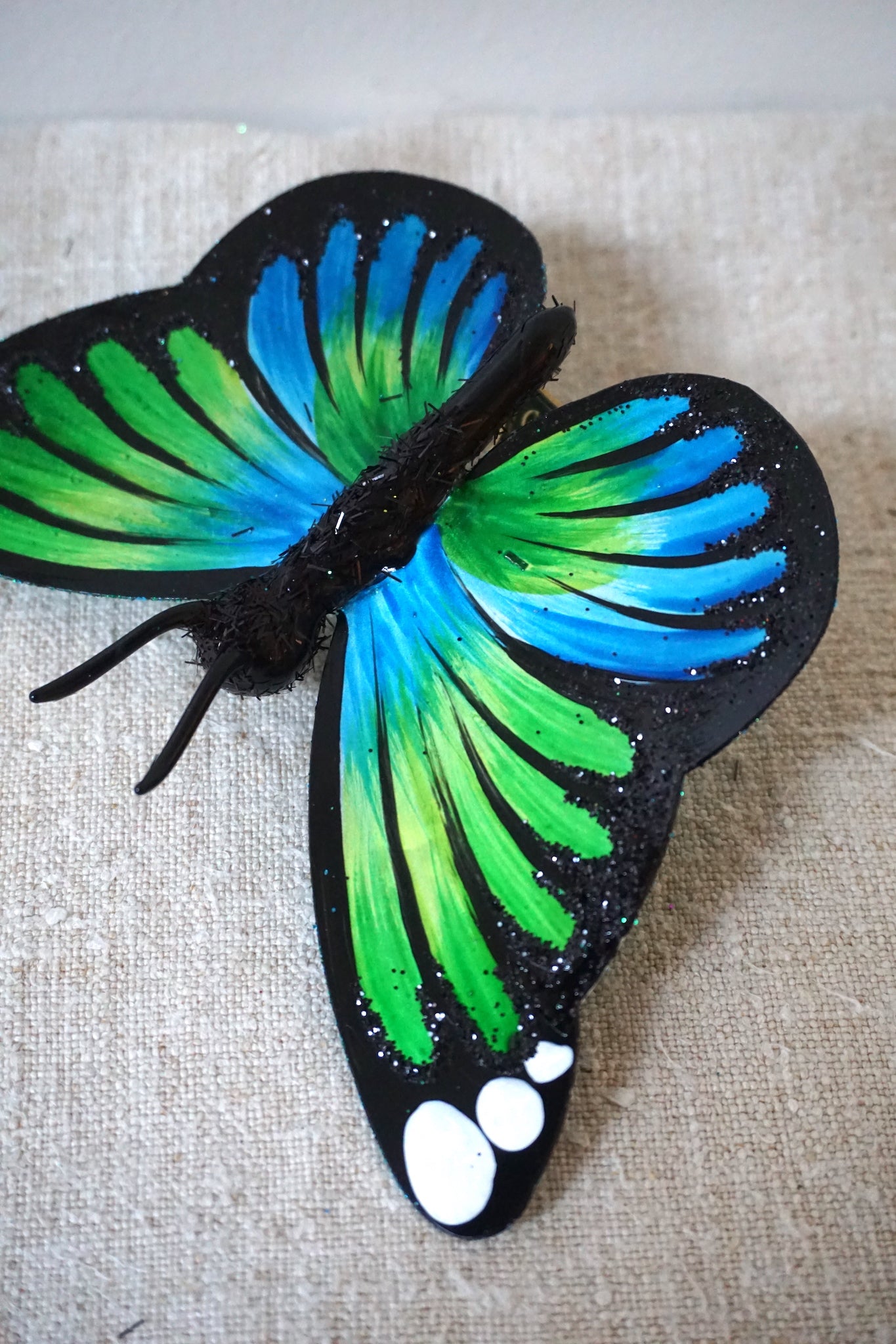 Polish Glass Christmas Ornament - Butterfly