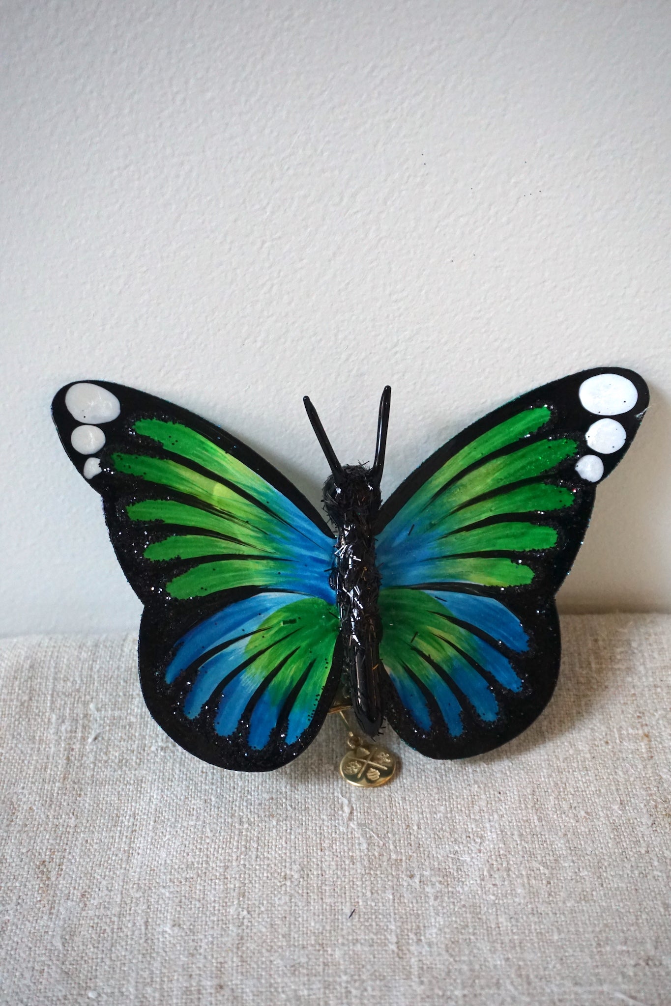 Polish Glass Christmas Ornament - Butterfly