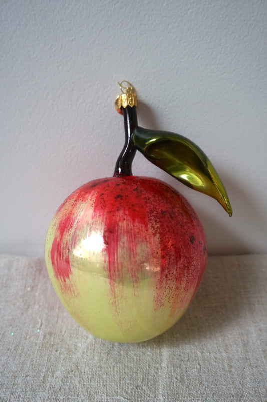 Polish Glass Ornament - Apple IV