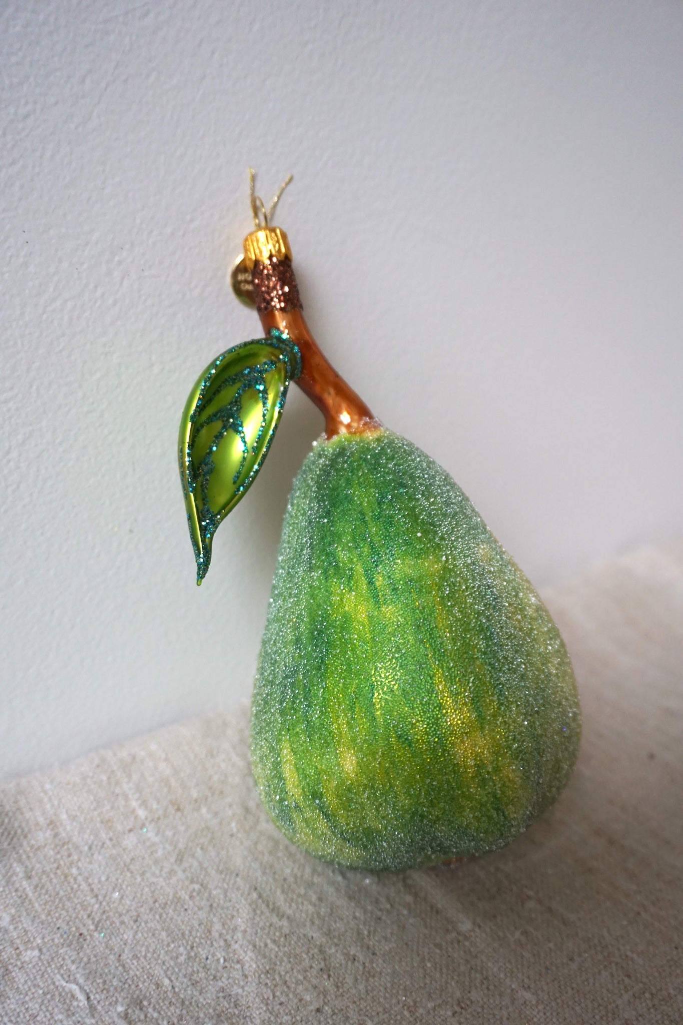 Polish Glass Ornament - Pear II