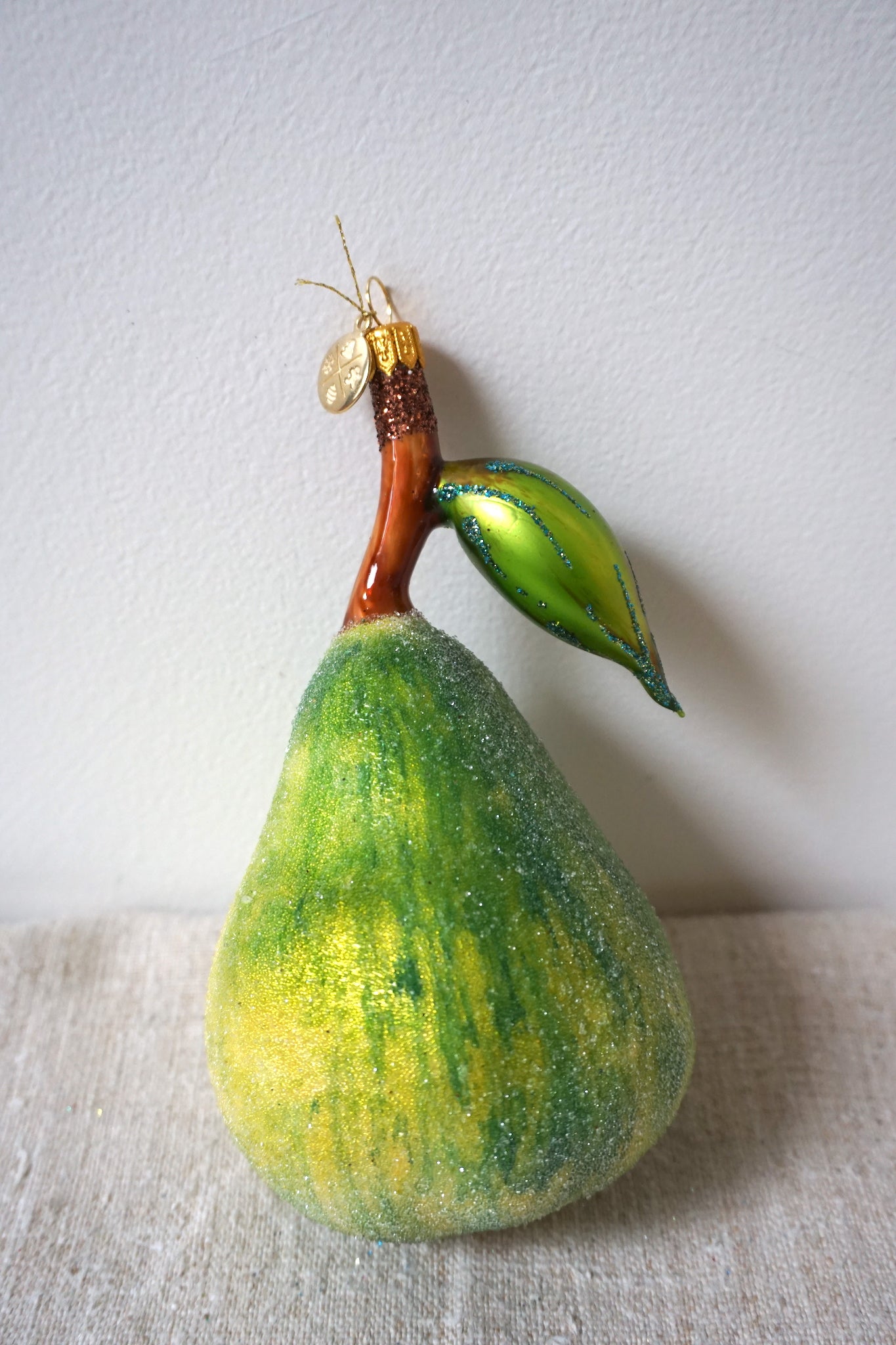 Polish Glass Ornament - Pear II