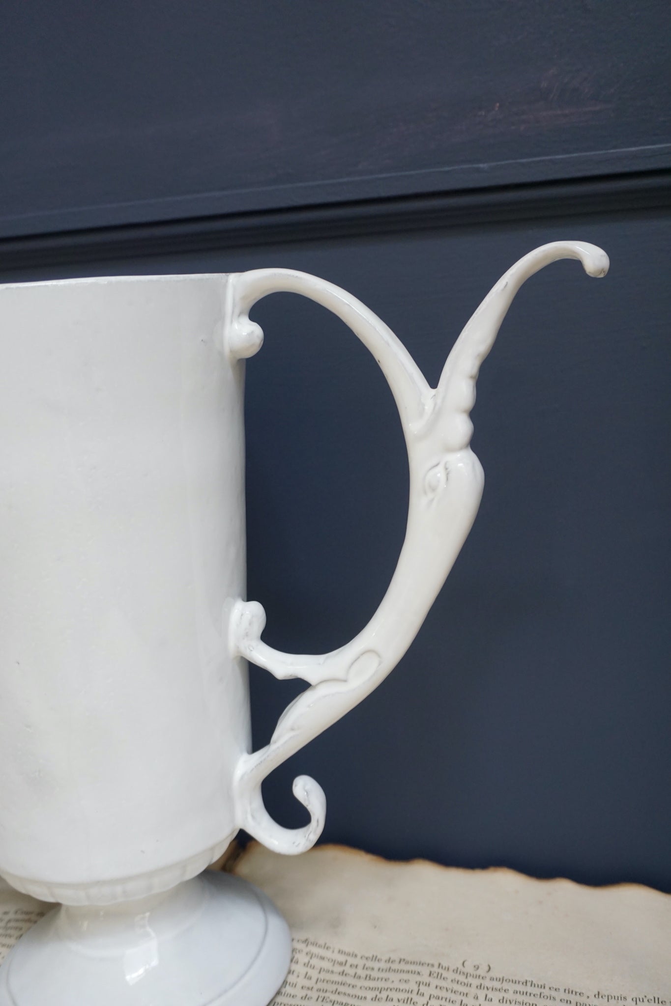 Astier de Villatte Casper Large Vase with Handles