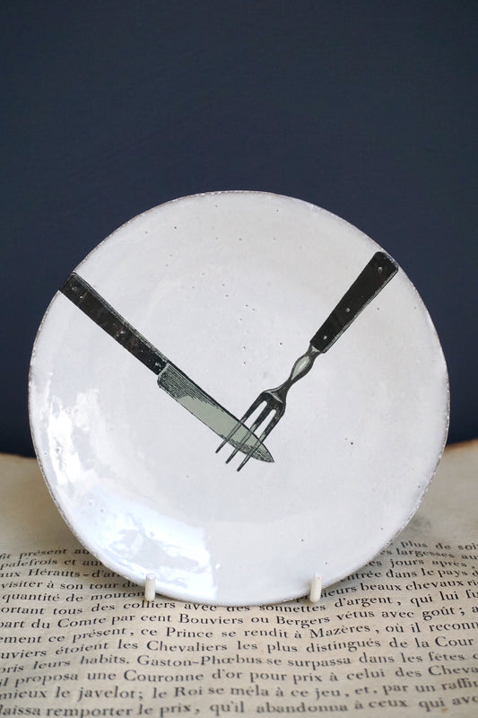 Astier de Villatte Fork and Knife Saucer