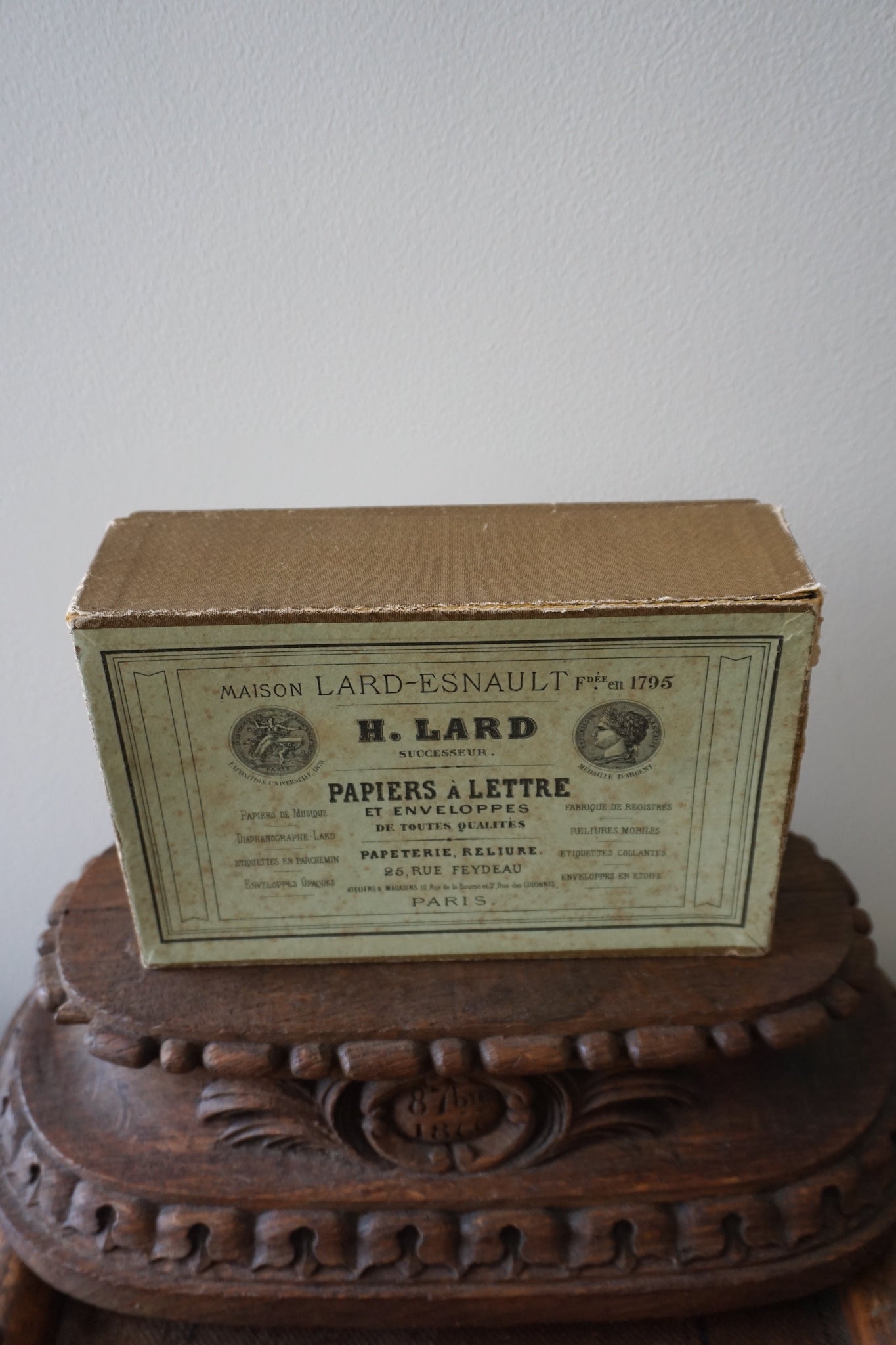 Antique French Letter Writing Set Box