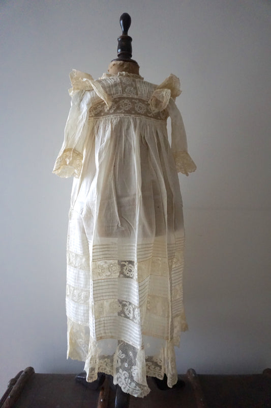 Antique French Lace Christening Gown