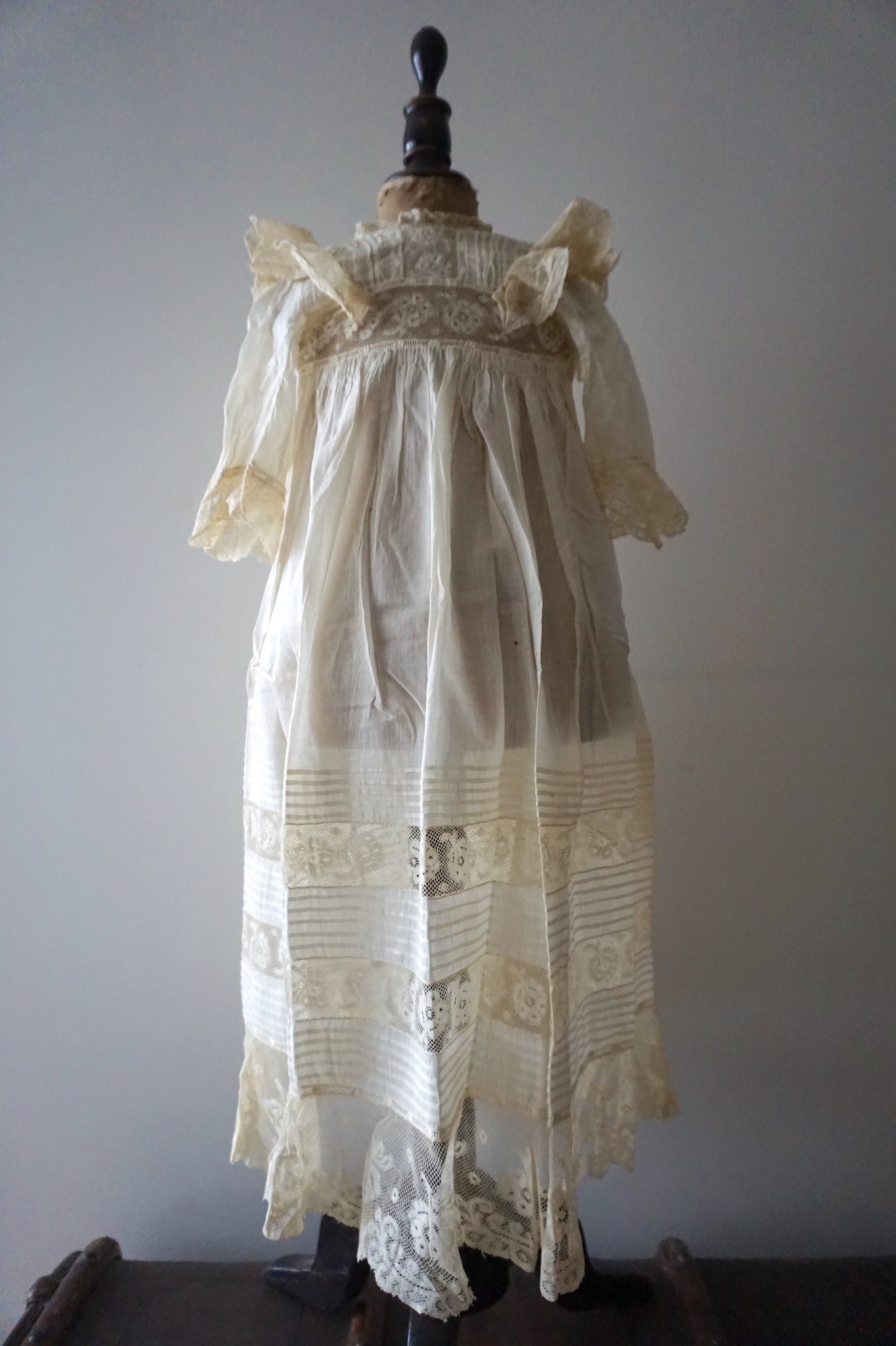 Antique French Lace Christening Gown