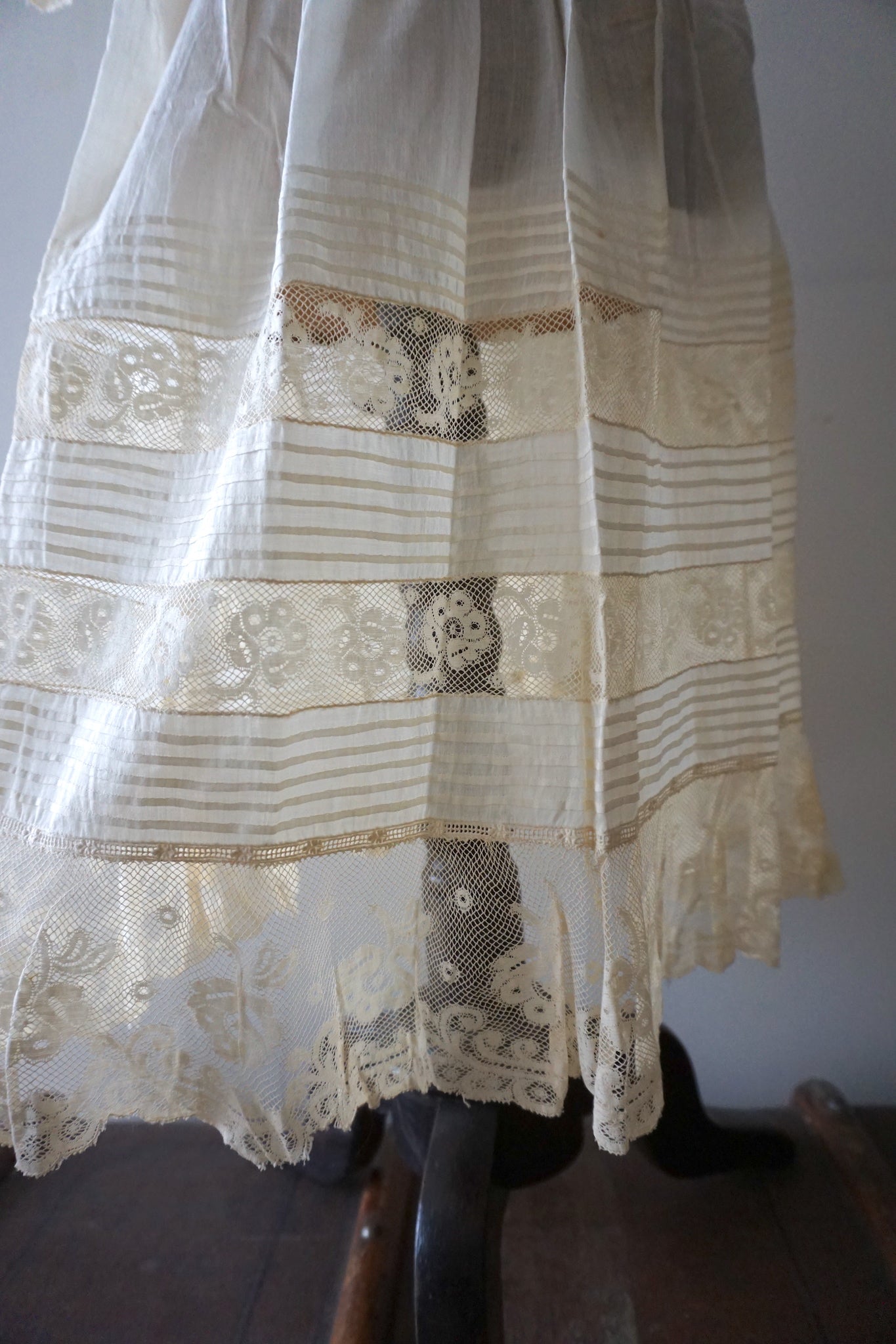 Antique French Lace Christening Gown