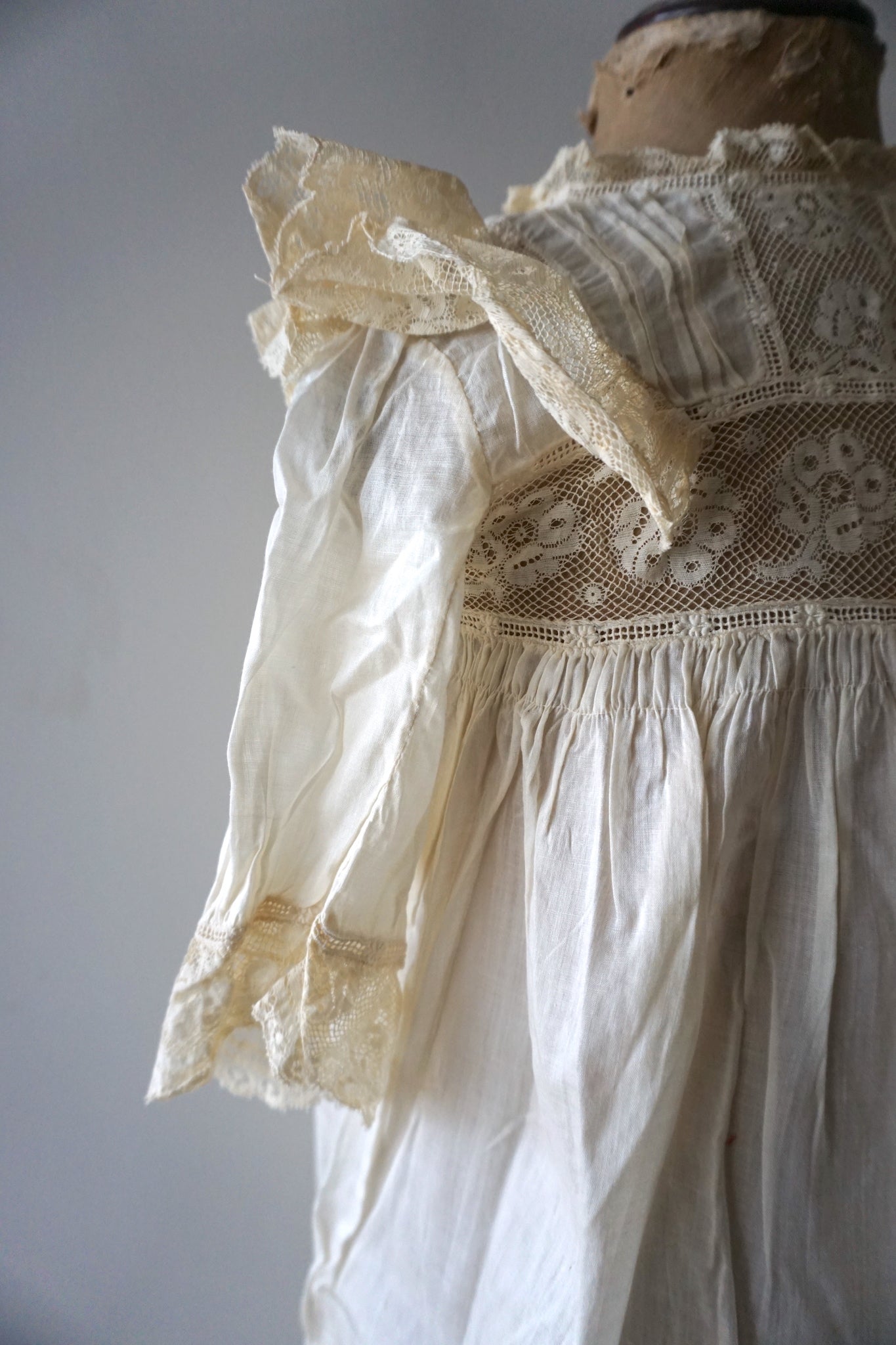 Antique French Lace Christening Gown