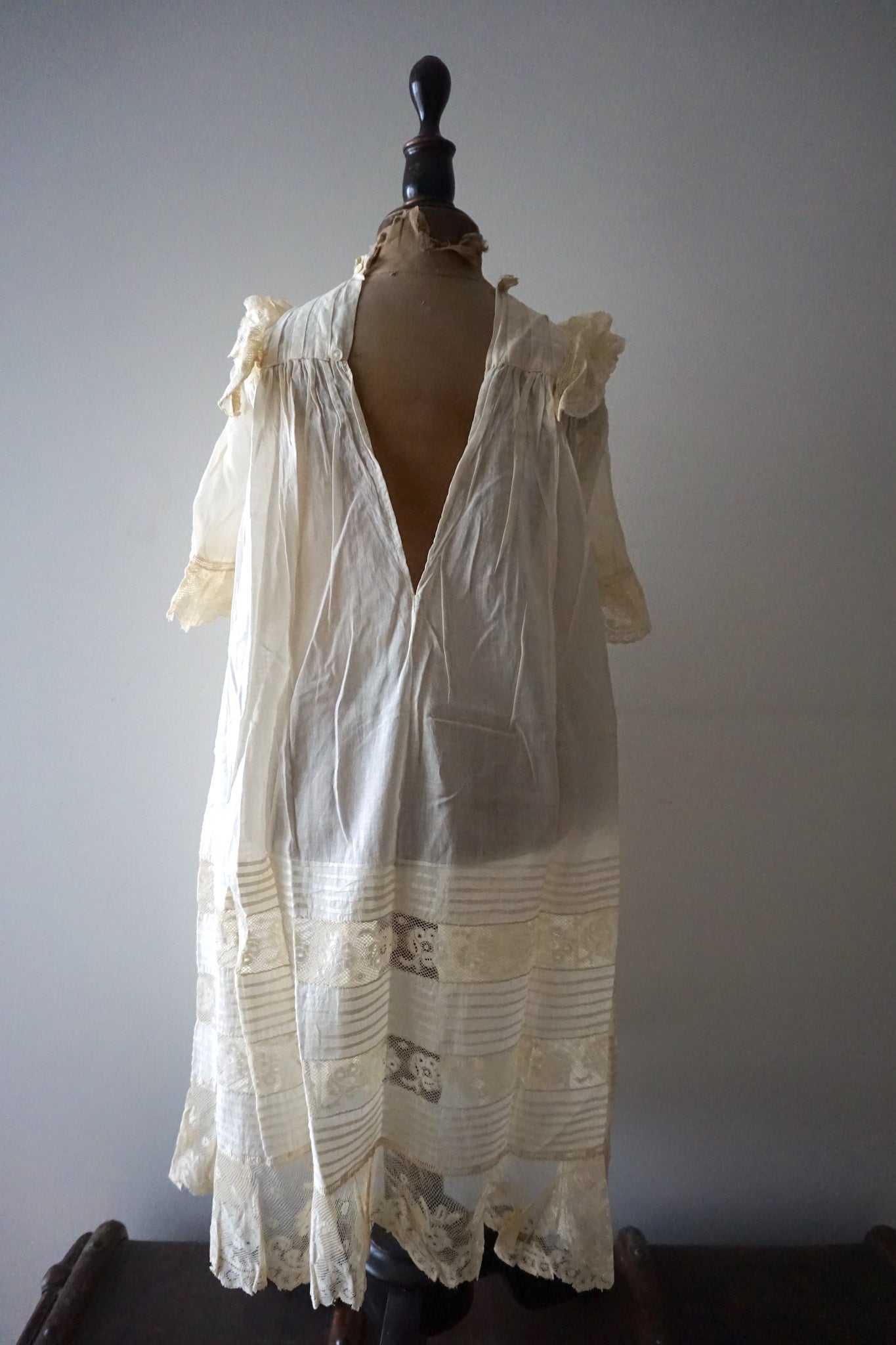 Antique French Lace Christening Gown