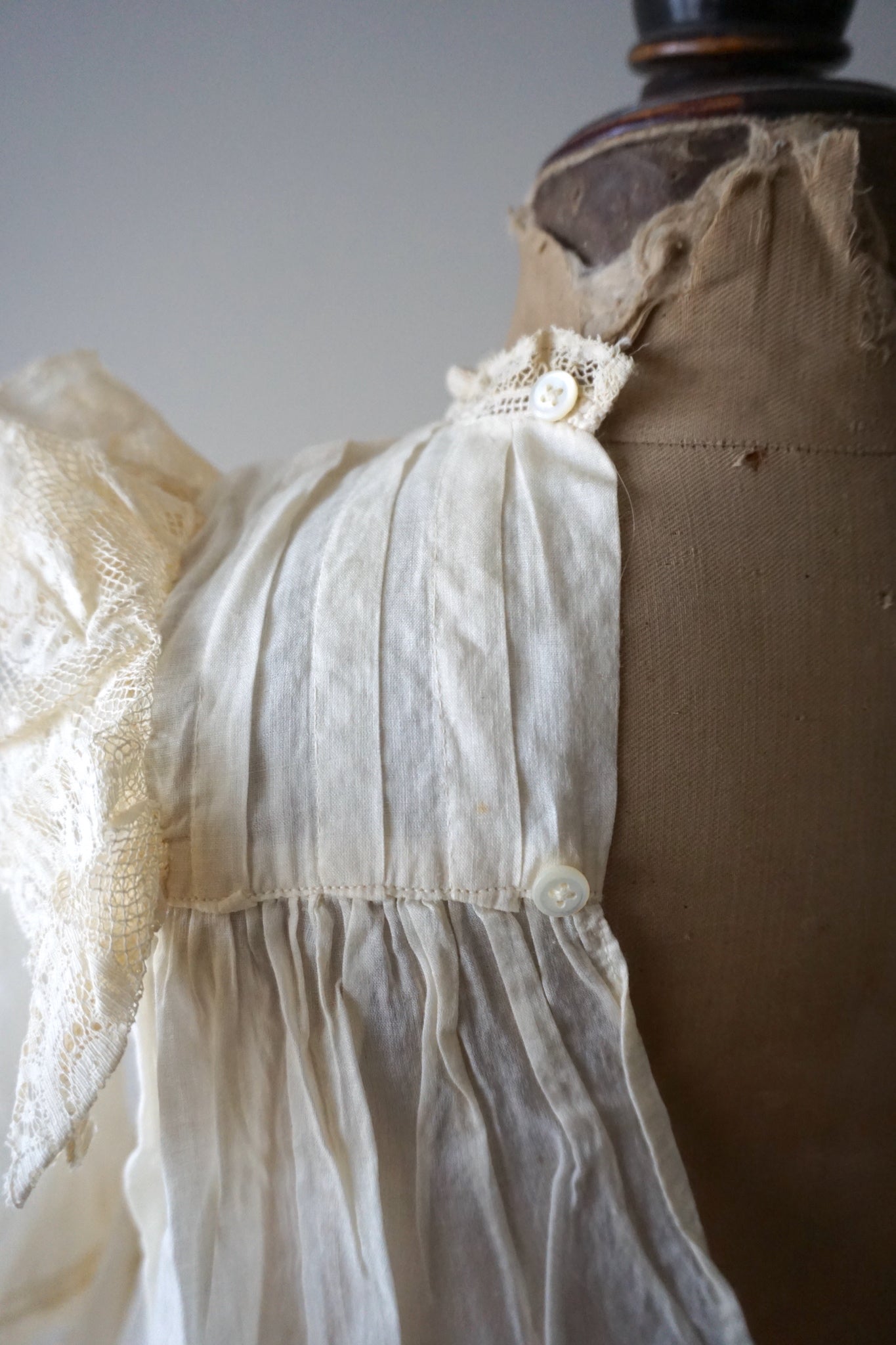 Antique French Lace Christening Gown