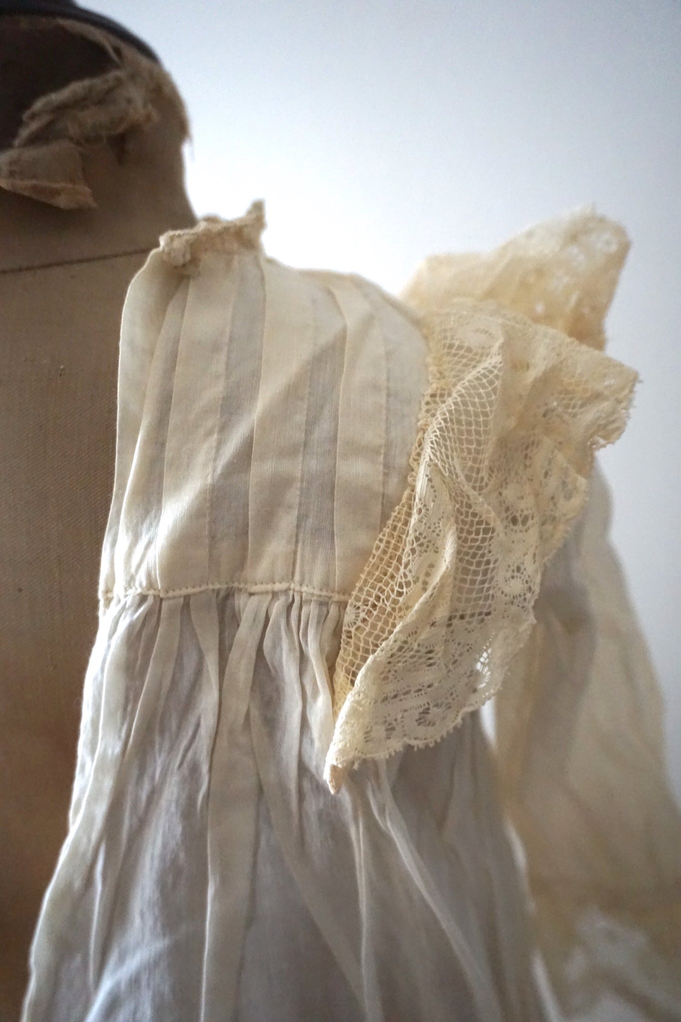 Antique French Lace Christening Gown