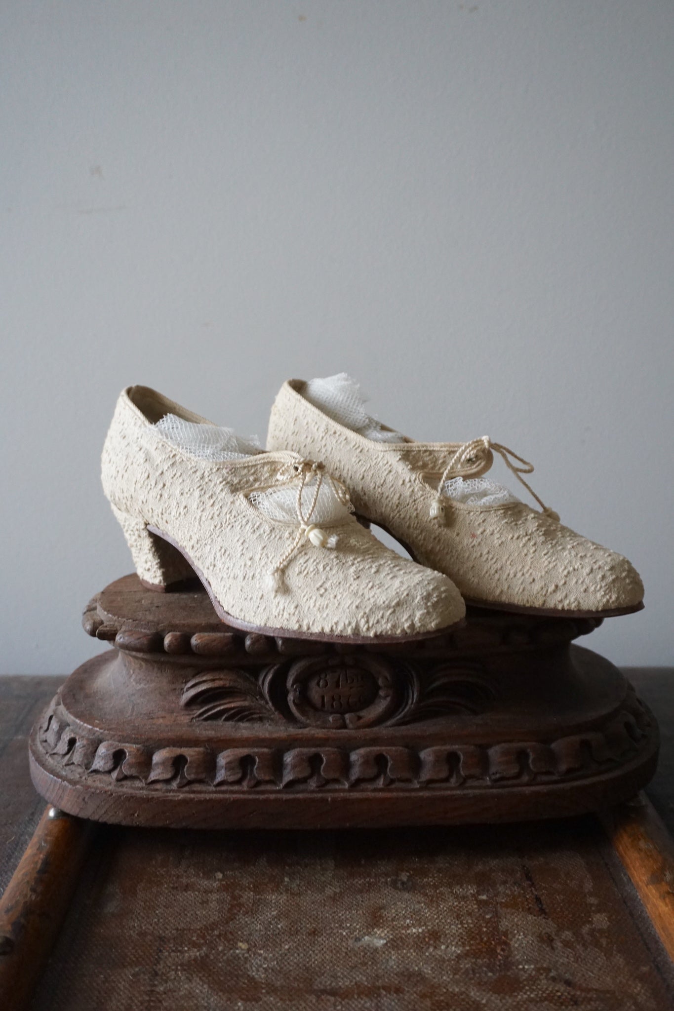 Antique French 1920s Ladies Shoes