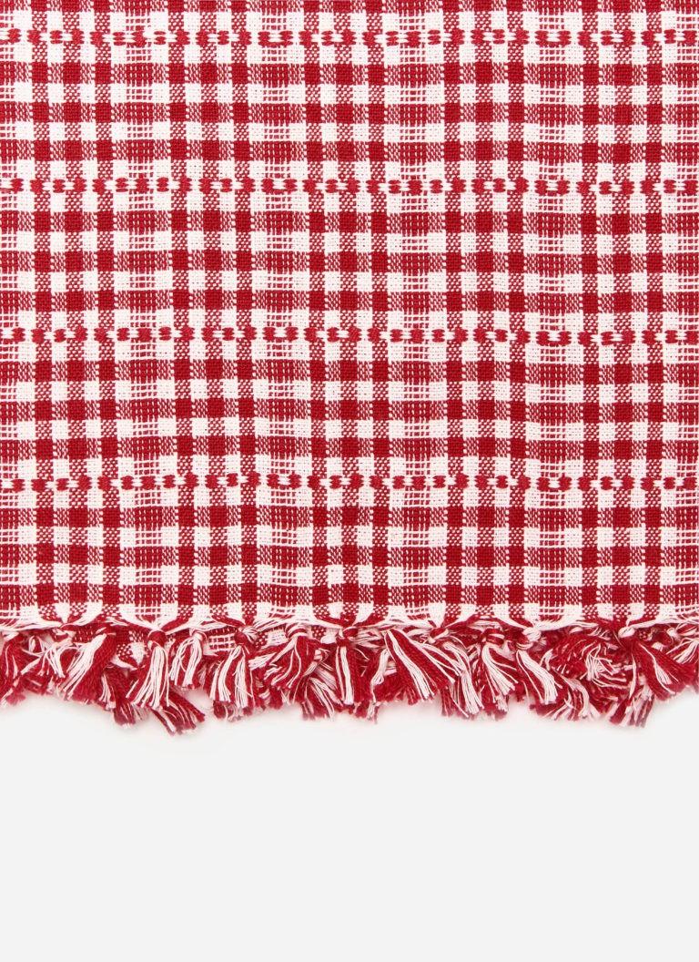 Heather Taylor Home 'Red Soho' Linen Tea Towel