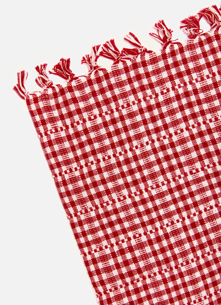 Heather Taylor Home 'Red Soho' Linen Tea Towel