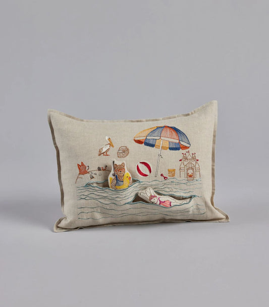 Coral & Tusk 'Day at the Beach' Pocket Pillow Cushion Cover