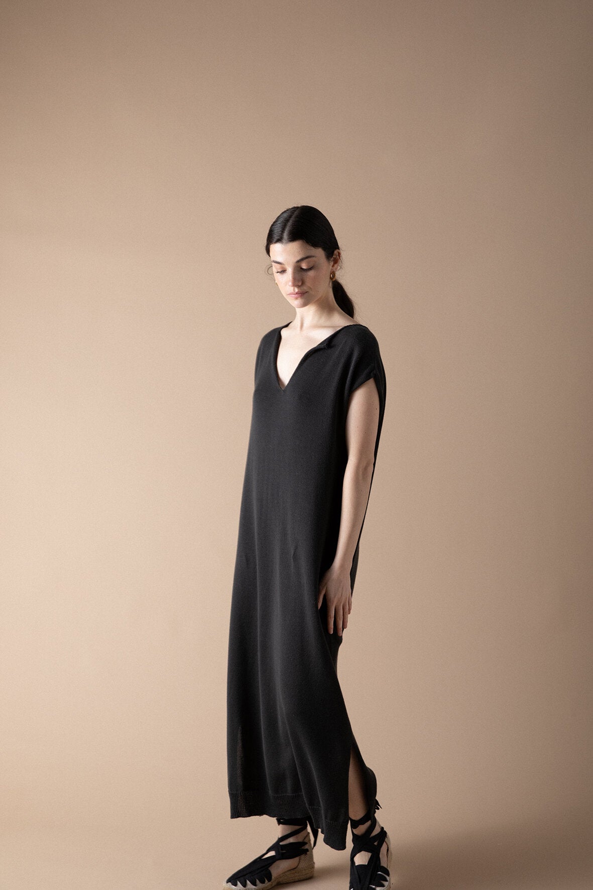 Francie River Dress - Black LAST SIZE Relaxed