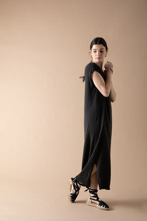 Francie River Dress - Black LAST SIZE Relaxed