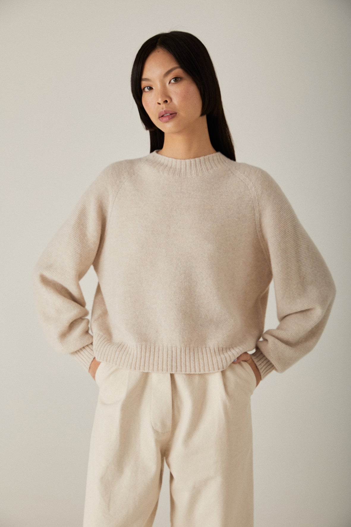 Francie Poet Knit - Ivory