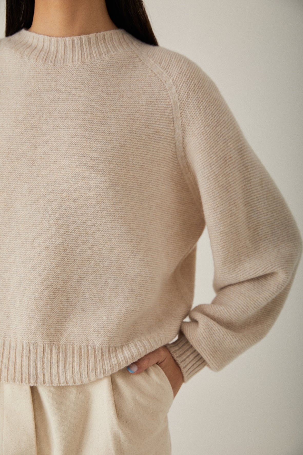 Francie Poet Knit - Ivory