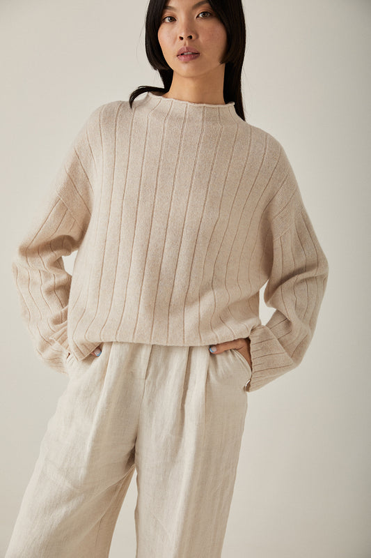 Francie Echo Knit - Ivory