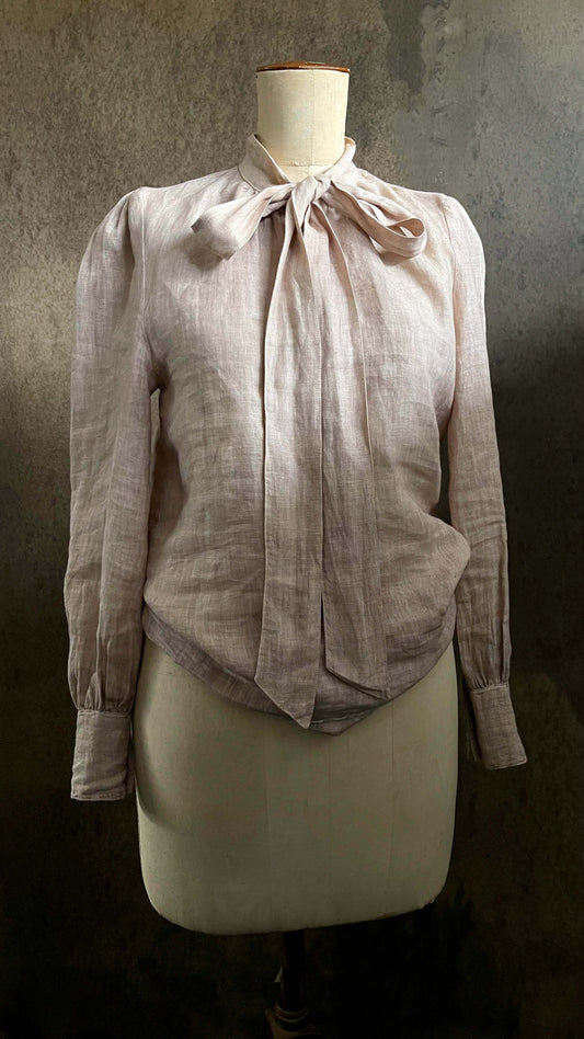 Boem Hepburn Shirt - Dusk Linen - Size 14 - LAST ONE