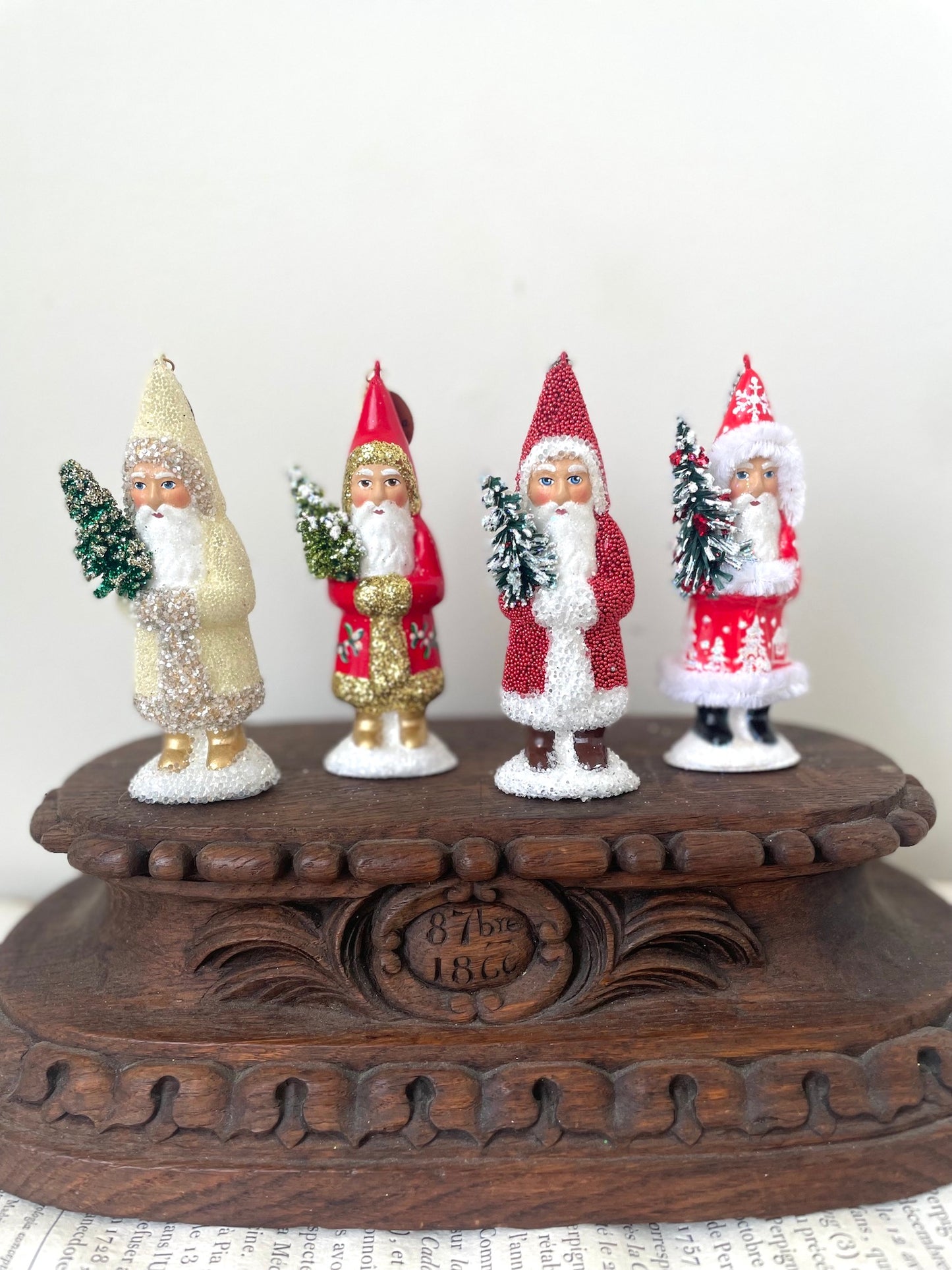 Handmade German Santas - Mini Hanging/Standing