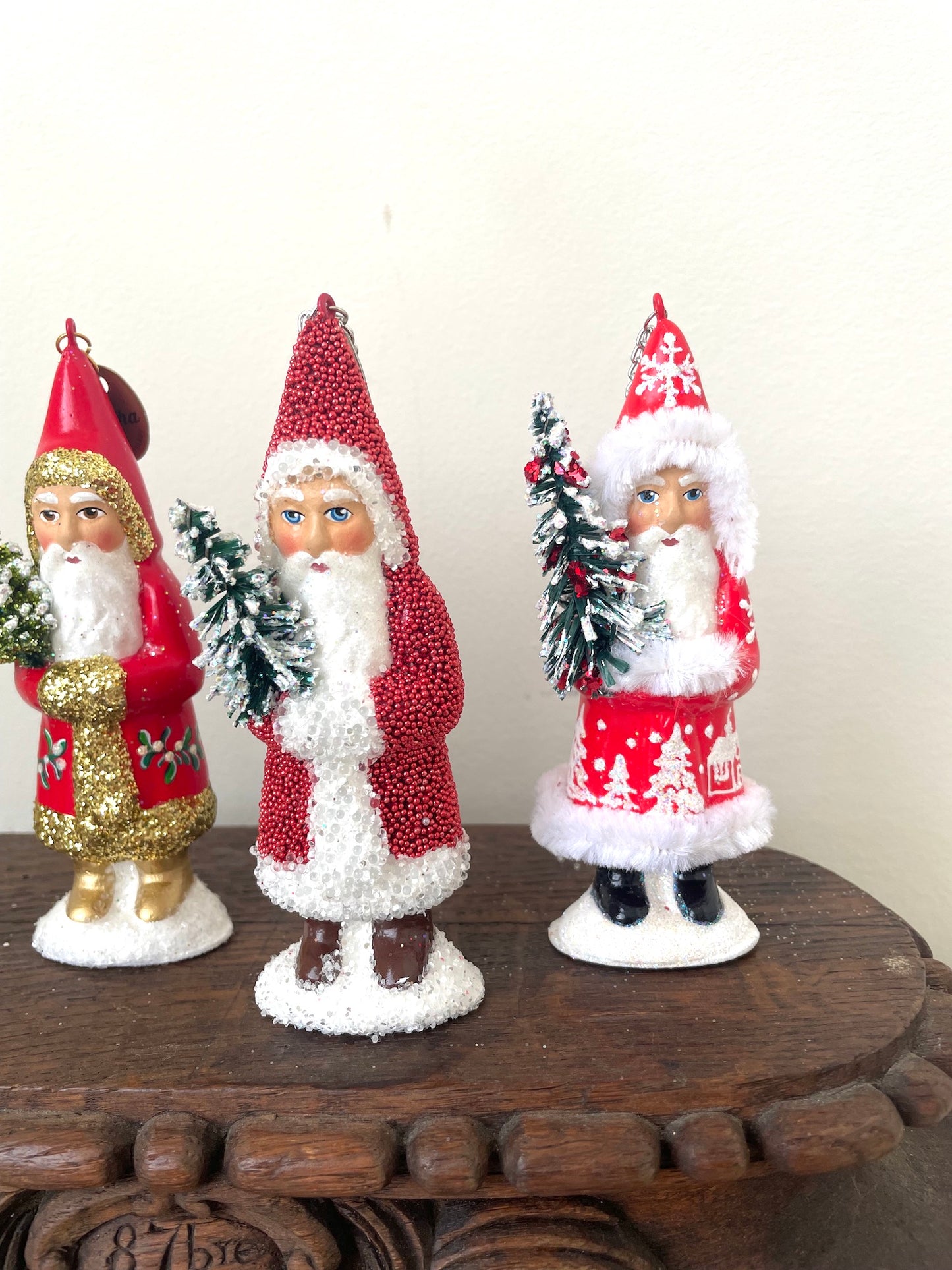 Handmade German Santas - Mini Hanging/Standing