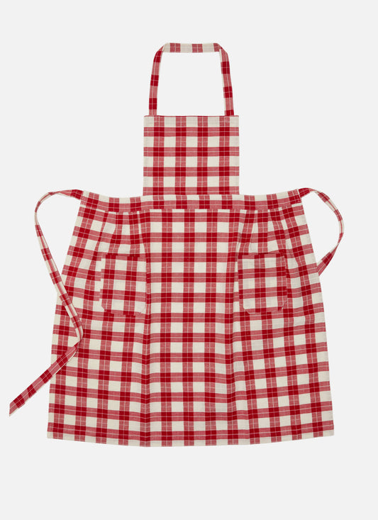 Heather Taylor Home 'Annabelle Red' Linen Apron