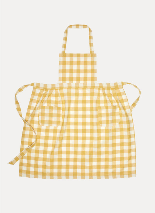 Heather Taylor Home 'Gingham Sunflower' Linen Apron