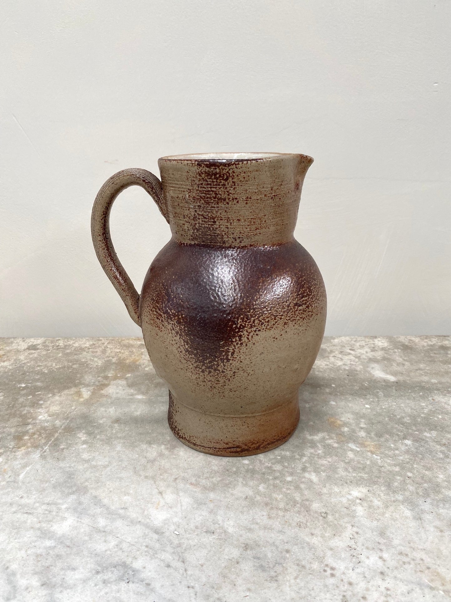 Antique French Glazed Pottery Jugs & Jar