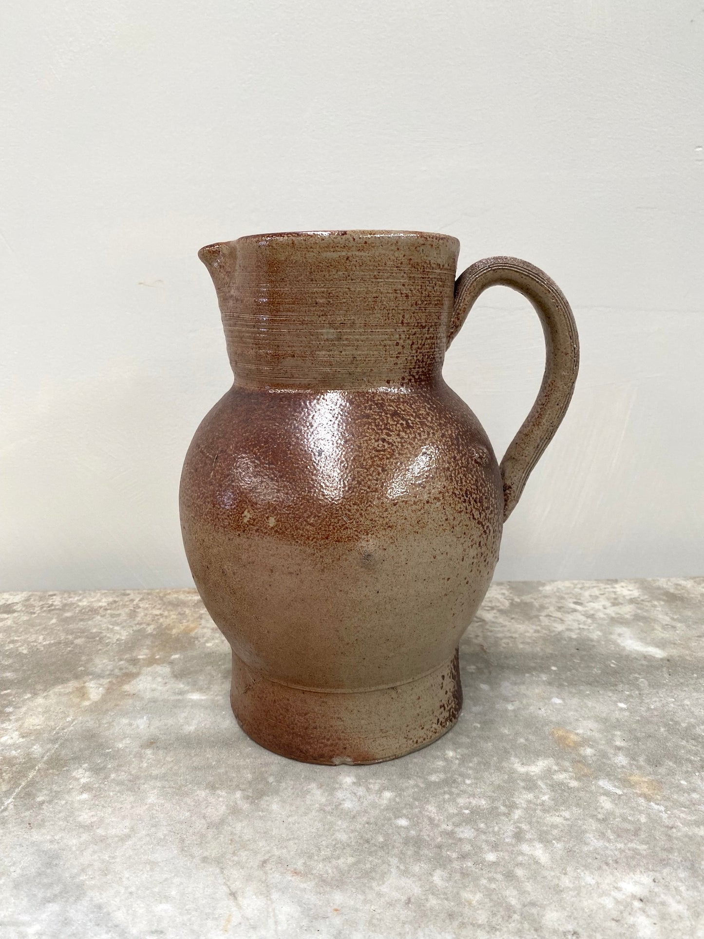 Antique French Glazed Pottery Jugs & Jar