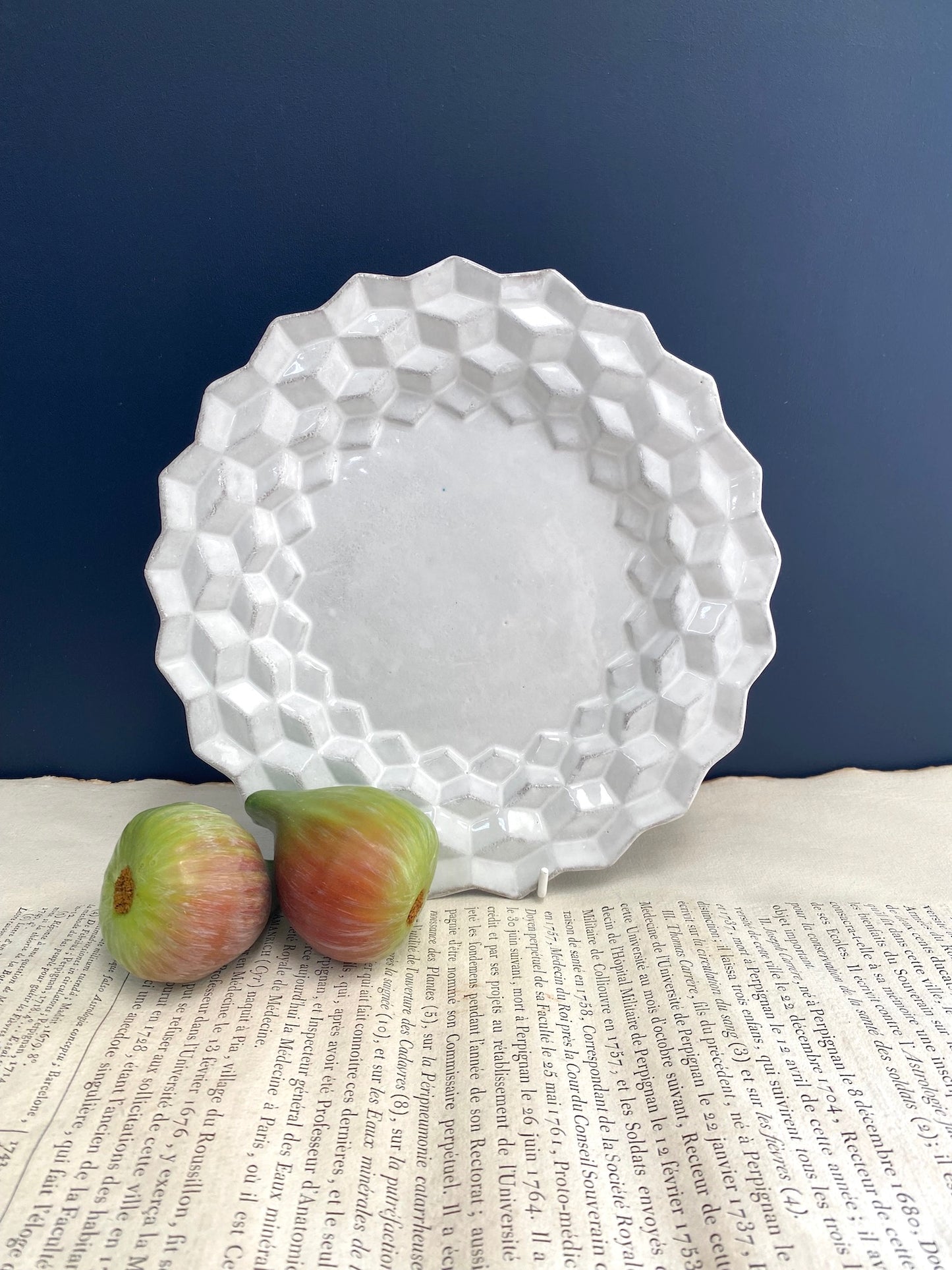 Astier de Villatte Cube Soup Plate