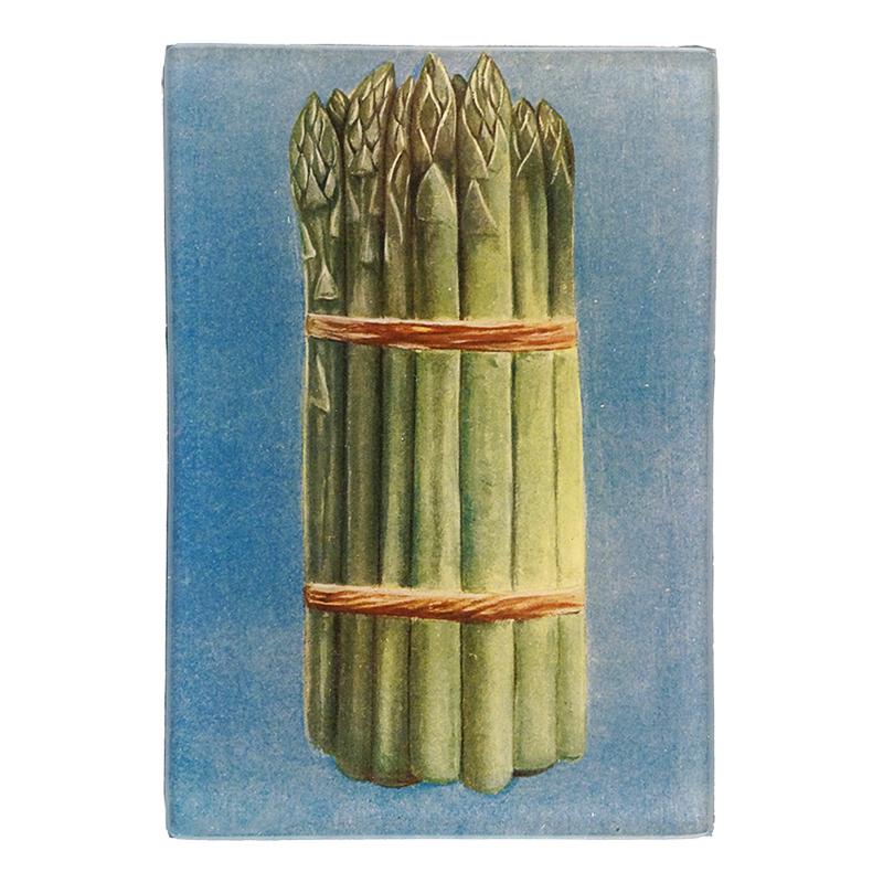 John Derian ‘Asparagus’ 3.5 x 5" Tiny Rectangle Tray