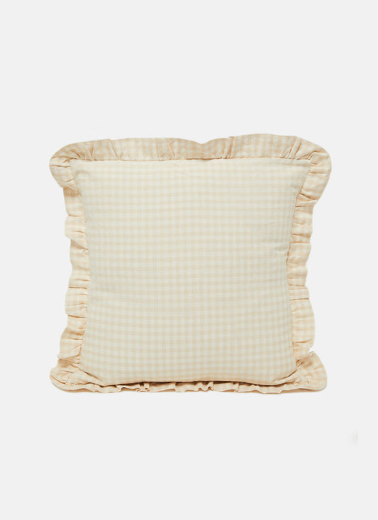 Heather Taylor Home 'Mini Gingham - Cream' Square Pillow
