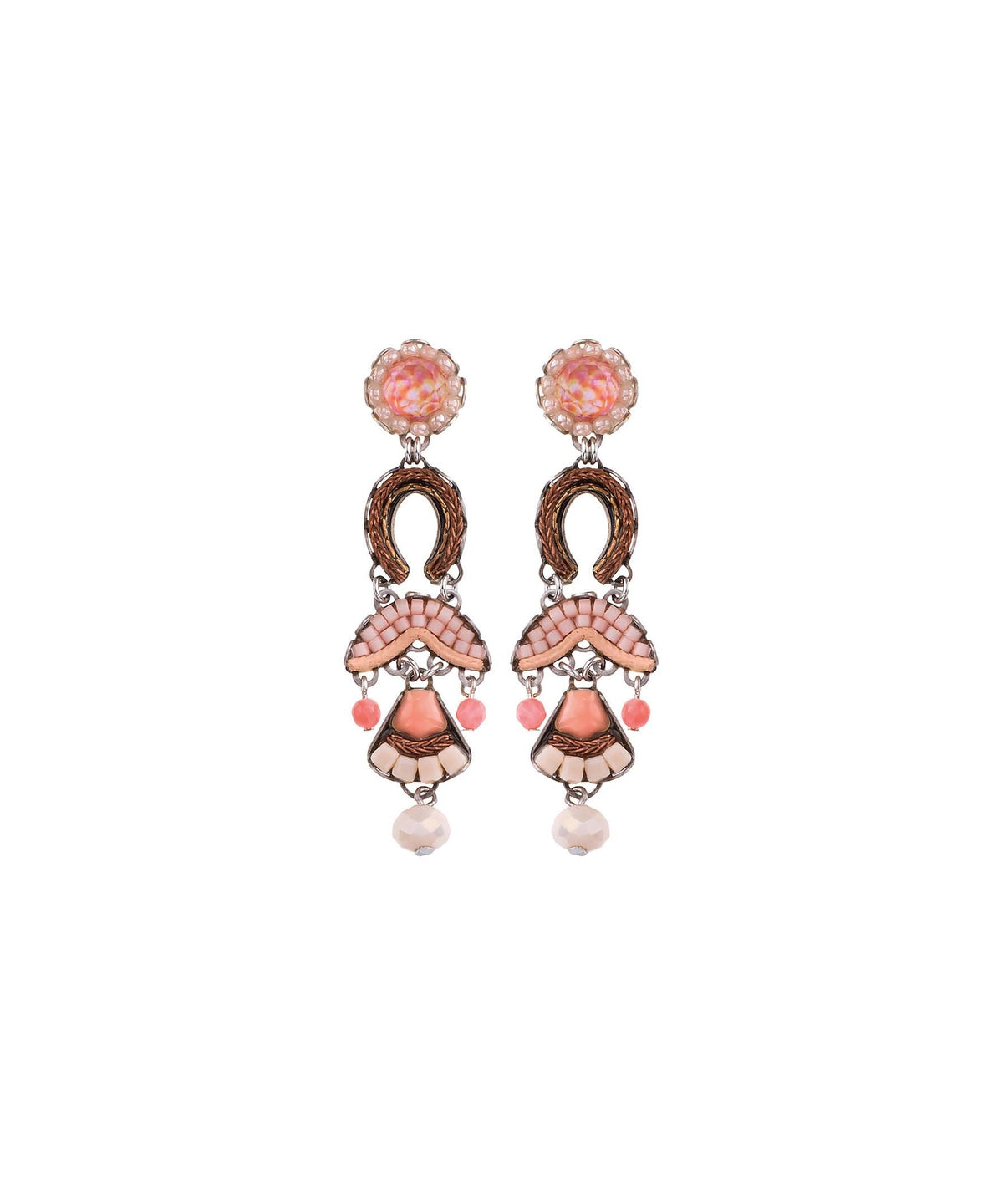 Ayala Bar Blush Pink Stud Earrings