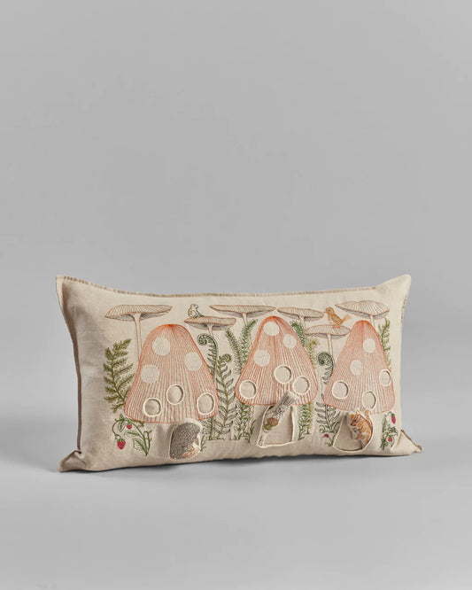 Coral & Tusk 'Mushroom Forest' Pocket Pillow Cushion Cover