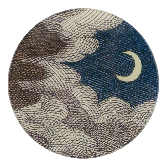 John Derian ‘Clouds and Crescent Moon’5 3/4" Round Plate